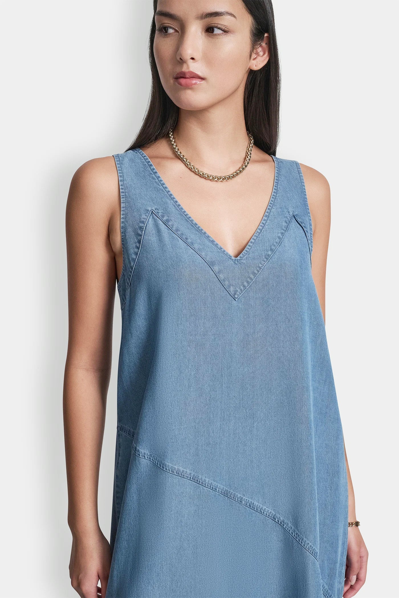 TENCEL MIDI SWING DRESS