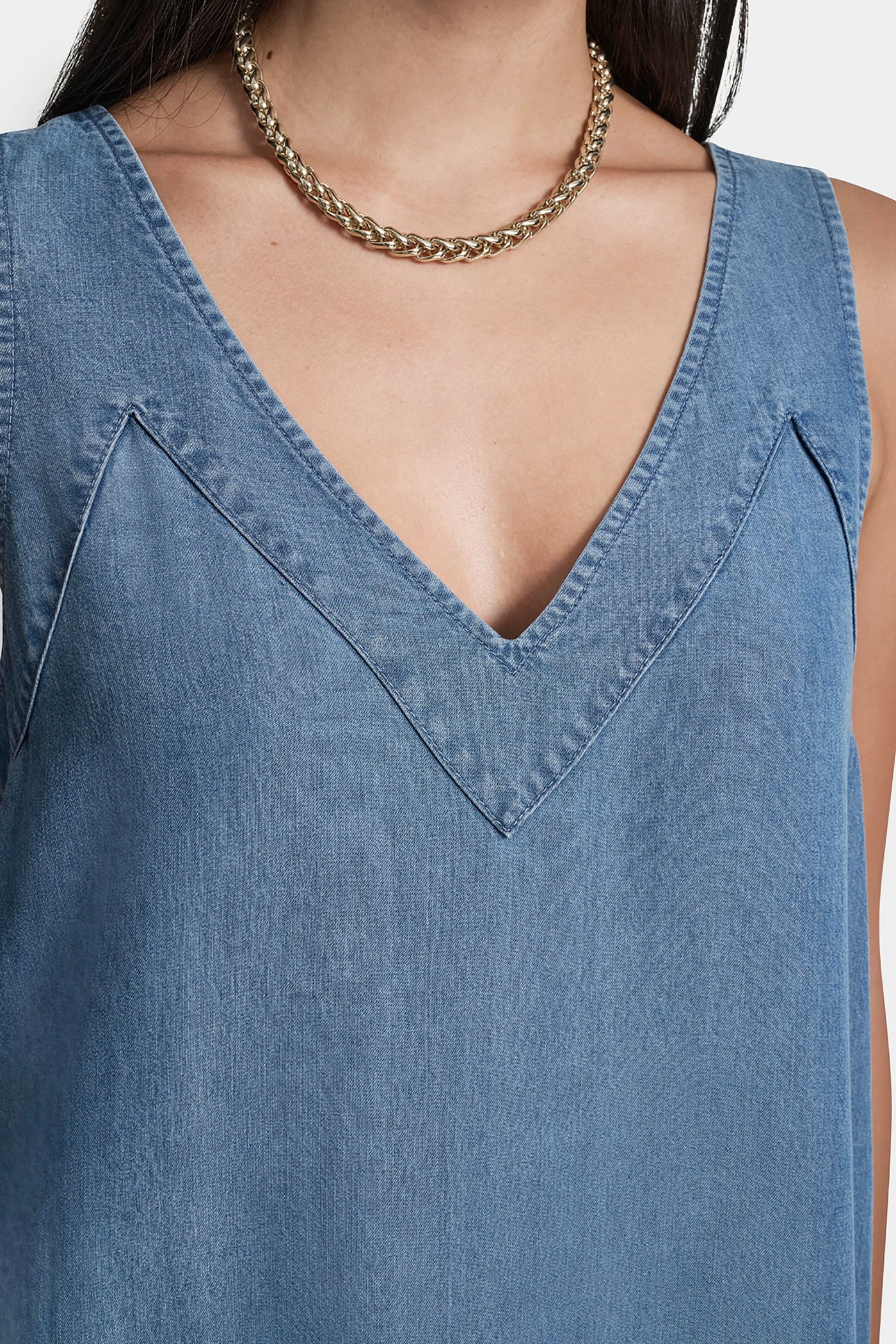TENCEL MIDI SWING DRESS