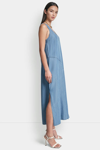 TENCEL MIDI SWING DRESS