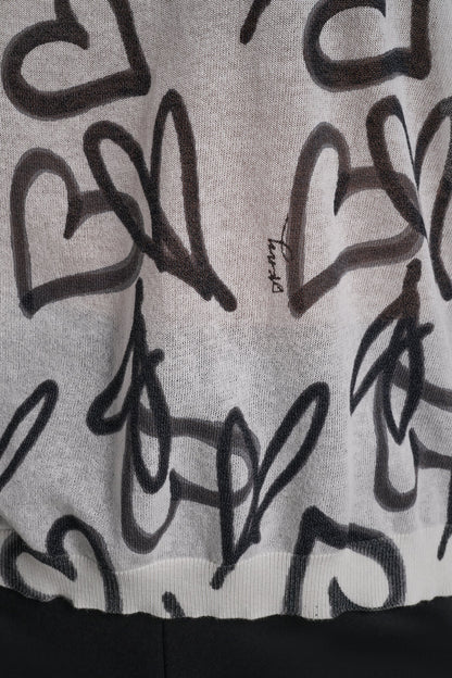 GRAFFITI HEART SWEATER
