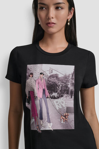 BLEECKER ST CONVERSATIONAL GRAPHIC TEE