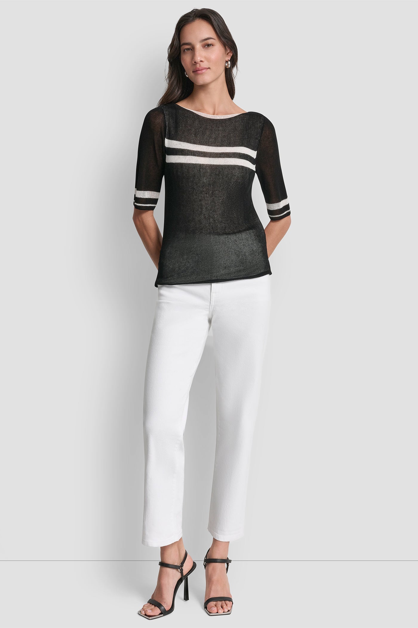 LIGHTWEIGHT STRIPED SWEATER