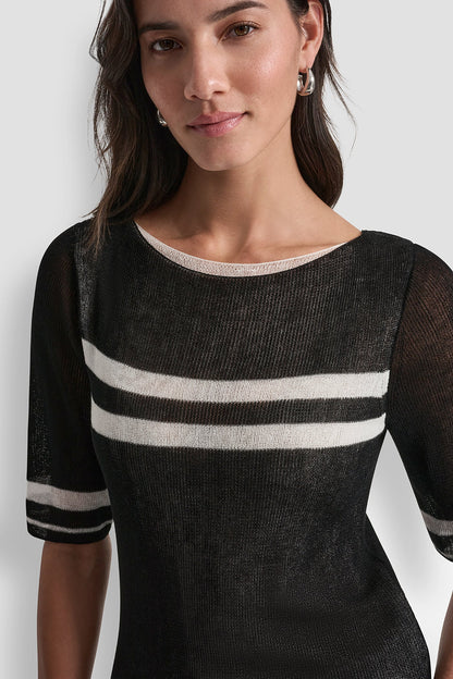 LIGHTWEIGHT STRIPED SWEATER