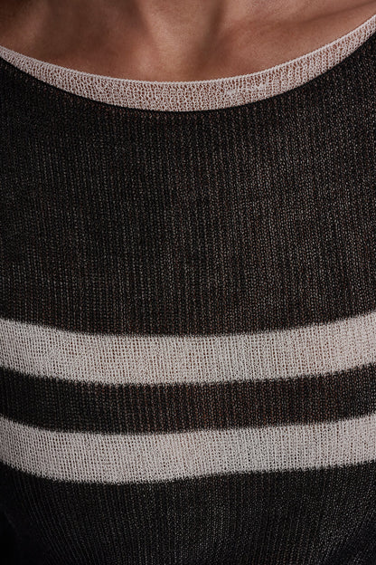 LIGHTWEIGHT STRIPED SWEATER