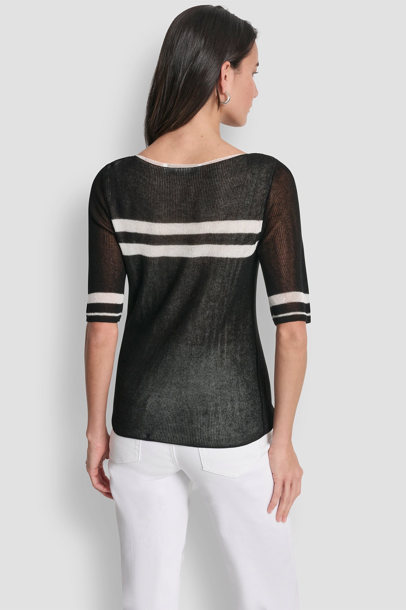 LIGHTWEIGHT STRIPED SWEATER