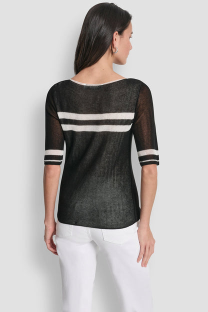 LIGHTWEIGHT STRIPED SWEATER