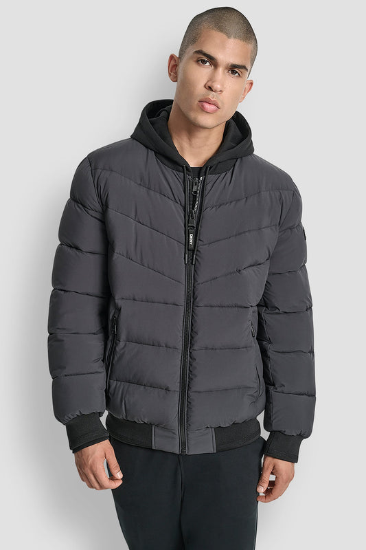 STRETCH BOMBER JACKET