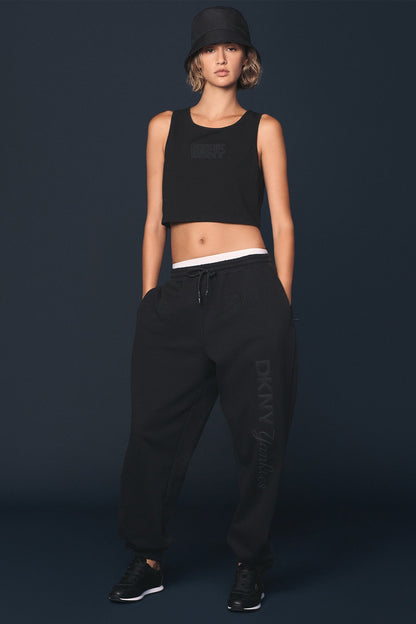 DKNY X YANKEES EMBELLISHED TRACK PANT