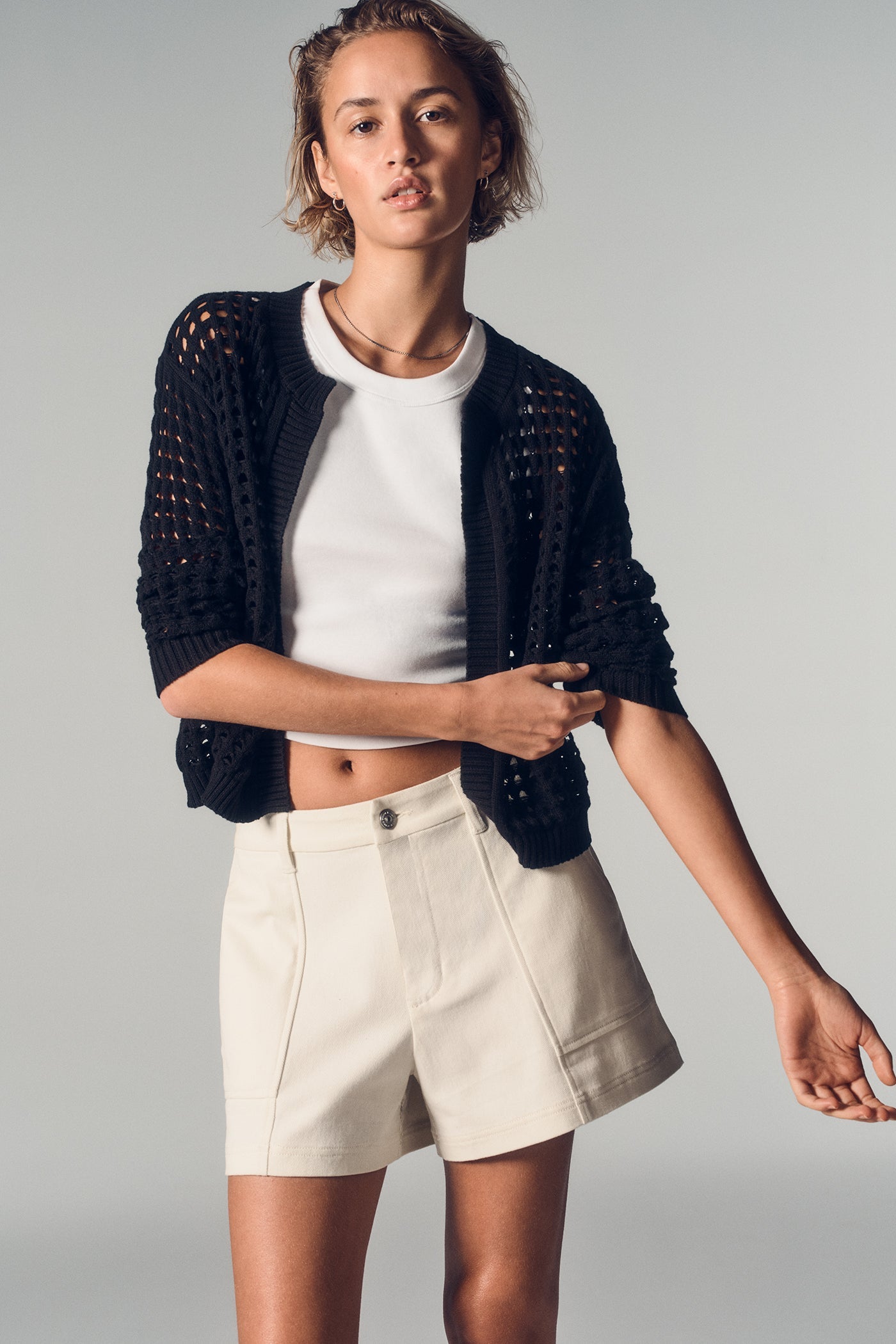 OPEN STITCH CARDIGAN