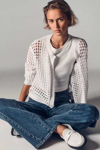 OPEN STITCH CARDIGAN